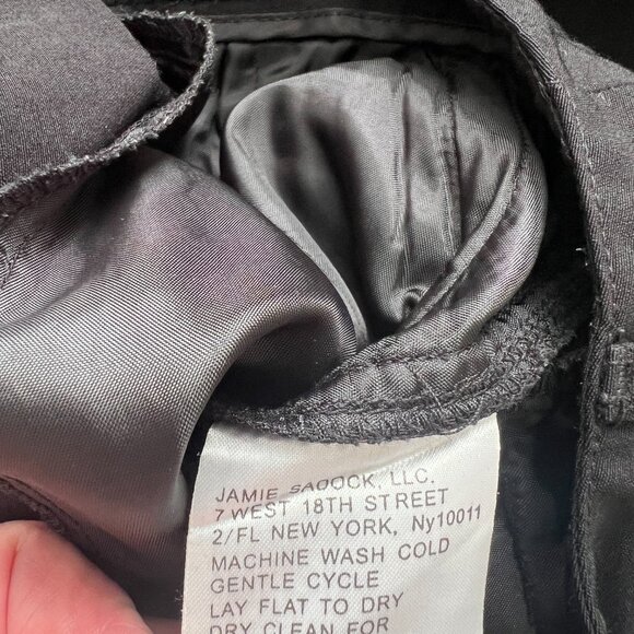 Jamie Sadock Black Studded Straight Leg Zip Pockets Activewear Golf Pants Size 2 - Picture 8 of 11